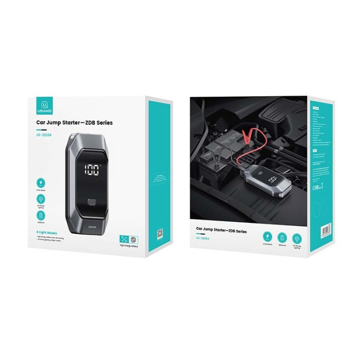 Пусковий пристрій Usams US-ZB284 8000mAh, 500-1000A Black