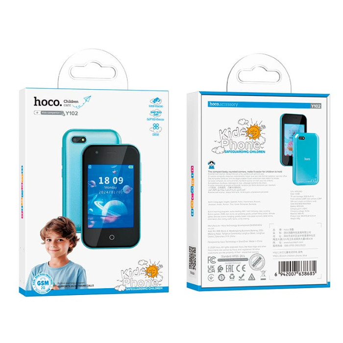 Дитячий смартфон HOCO Y102 Blue