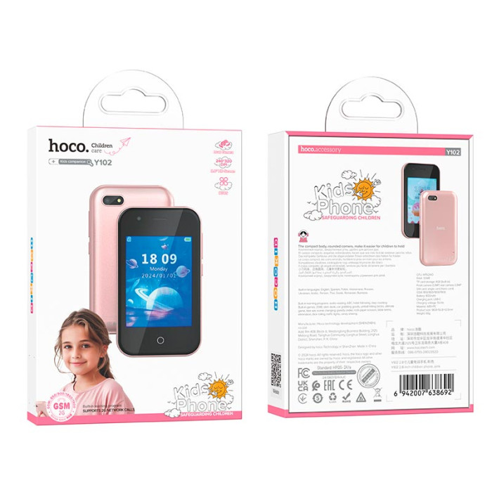 Дитячий смартфон HOCO Y102 Pink