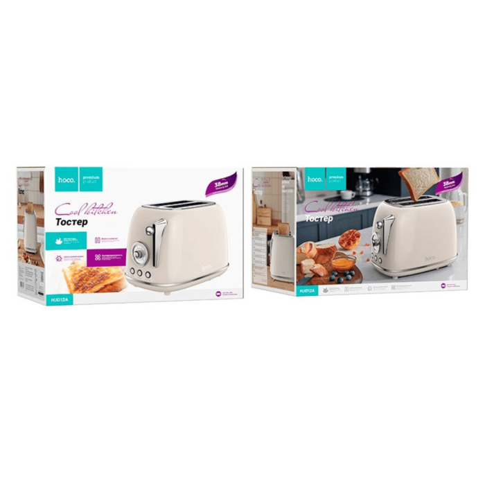 Тостер HOCO HJD12A 850W White