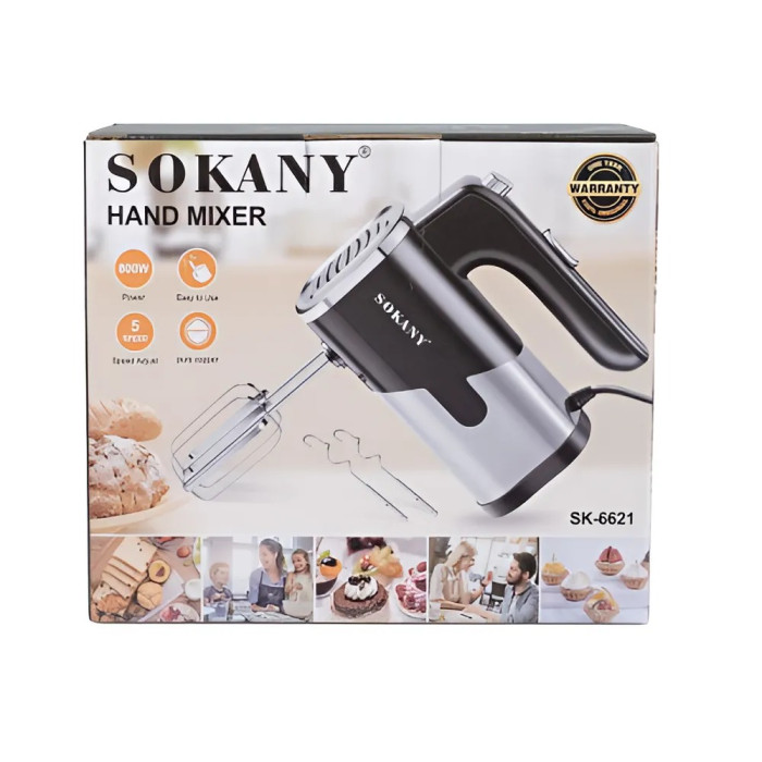 Міксер Sokany SK-6621 800W Black