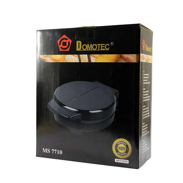 Вафельница Domotec MS-7710 1000W Black