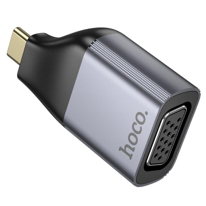 Перехідник Hoco UA34 Type-C to VGA Grey