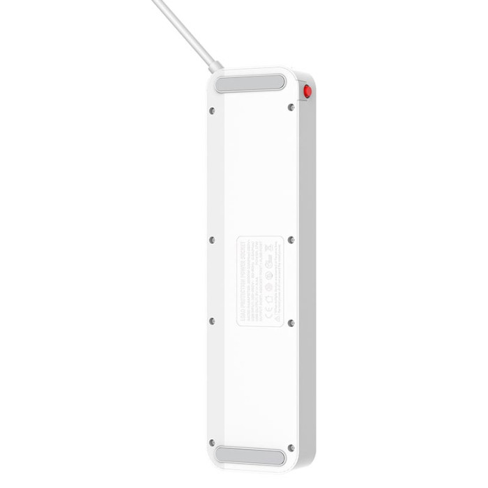 Сетевой фильтр Ldnio SC4408 4x220V / 4хUSB / 2500W 2 м, White