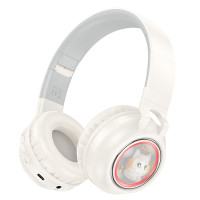 Навушники накладні Hoco W50 BT5.3, AUX / BT / TF, 12 год White