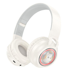 Навушники накладні Hoco W50 BT5.3, AUX / BT / TF, 12 год White