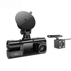 Відеореєстратор HOCO DI60 2" IPS, 720p/480p, WiFi, 3 камери, Black