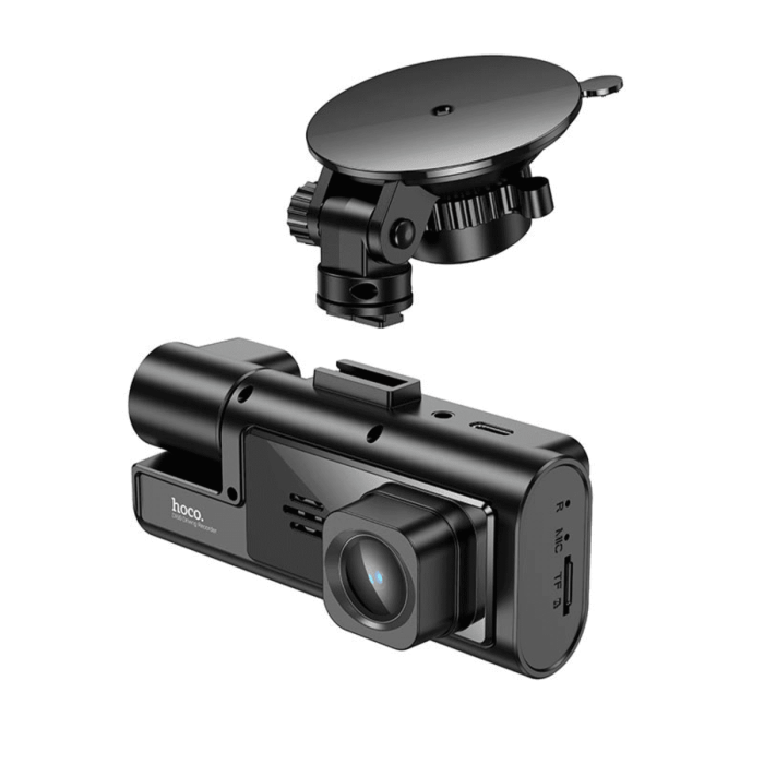 Видеорегистратор HOCO DI60 2" IPS, 720p/480p, WiFi, 3 камеры, Black