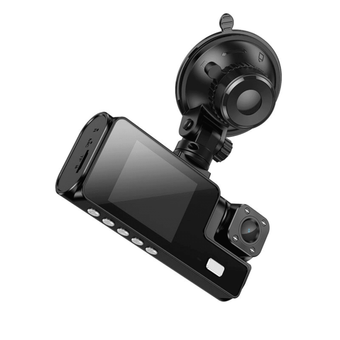 Видеорегистратор HOCO DI60 2" IPS, 720p/480p, WiFi, 3 камеры, Black