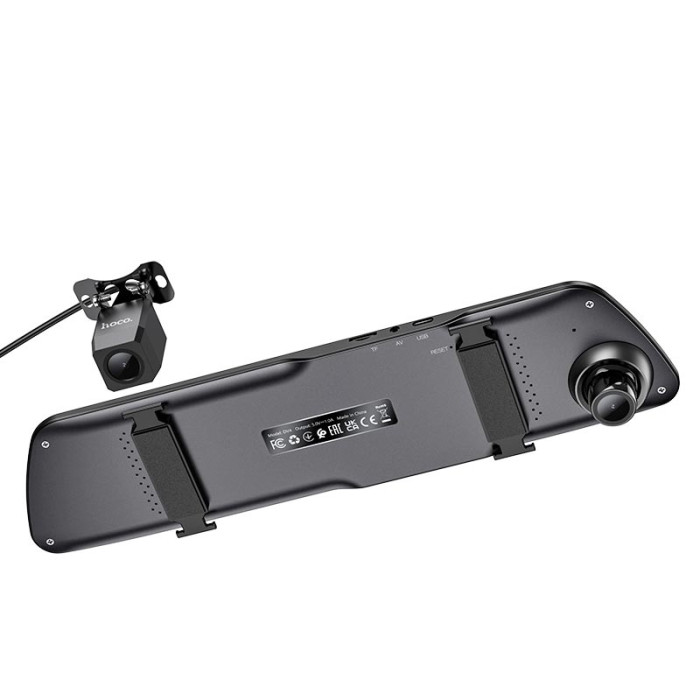 Видеорегистратор HOCO DV4 4.5" IPS, 1080p/720p 30FPS, 2 камеры, Black