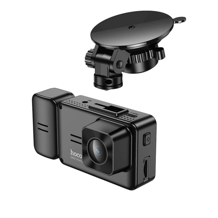 Відеореєстратор HOCO  DI62 2" IPS, 720p/480p, WiFi, 3 камери, Black