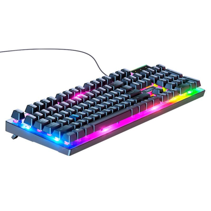 Клавиатура проводная игровая + мышь HOCO GM18 Black