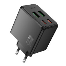 Мережевий зарядний пристрій Hoco CS19A 65W Black