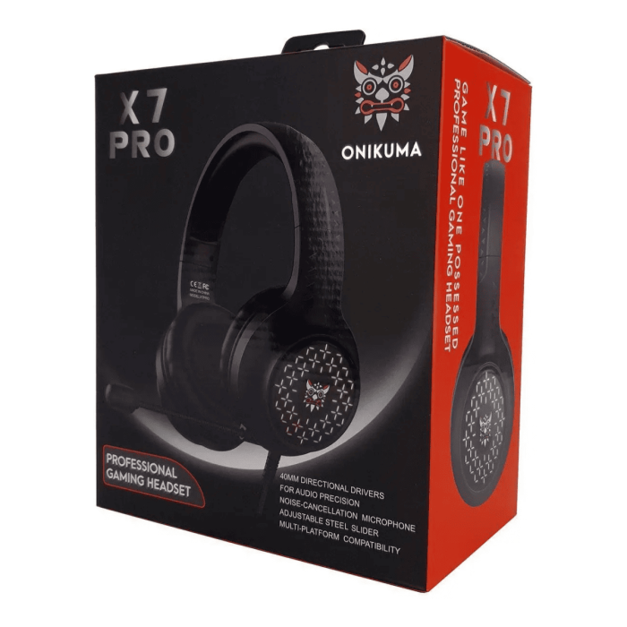 Накладні ігрові навушники ONIKUMA X7 Pro Black