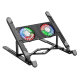 Підставка під ноутбук HOCO DH17 17.3'', RGB, Black