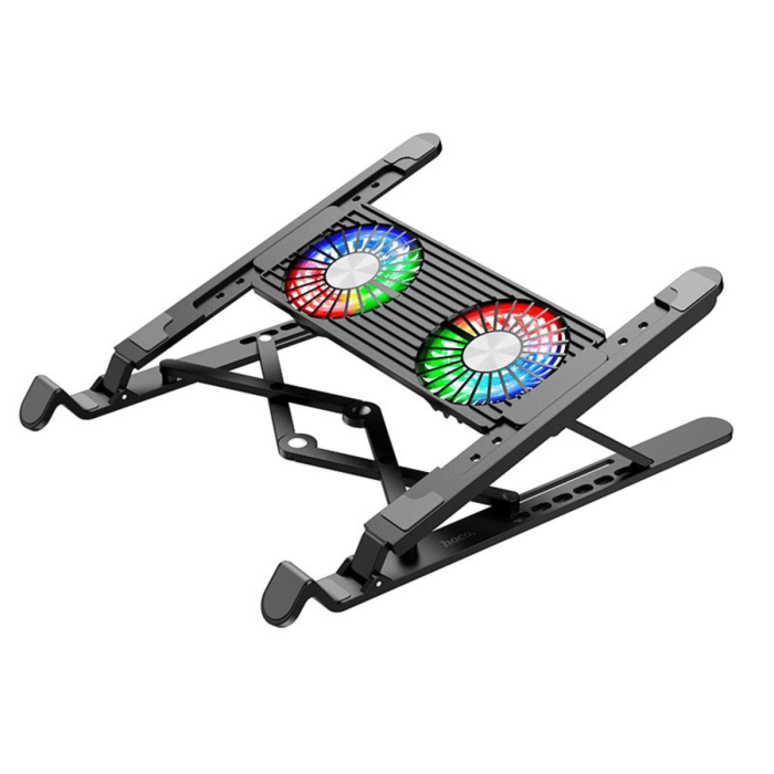 Підставка під ноутбук HOCO DH17 17.3'', RGB, Black