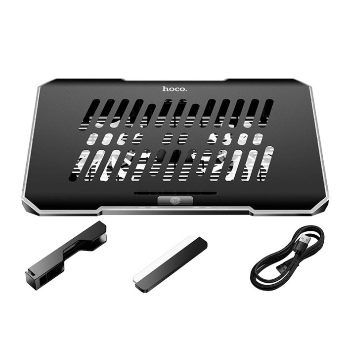 Подставка под ноутбук HOCO DH19 17'', RGB, Black