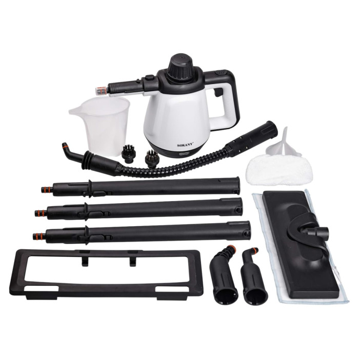 Пароочисник з насадками SOKANY SK-11047 360мл 2000W White