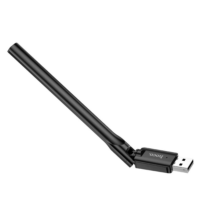 Адаптер WiFi Hoco HI32 / WiFi4 / 2.4G / 150Мбит/с, Black