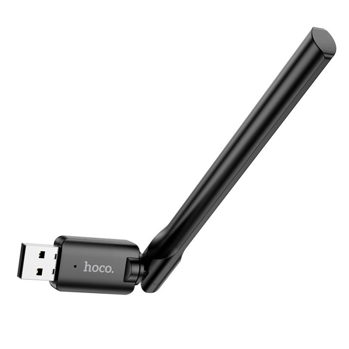 Адаптер WiFi Hoco HI32 / WiFi4 / 2.4G / 150Мбит/с, Black