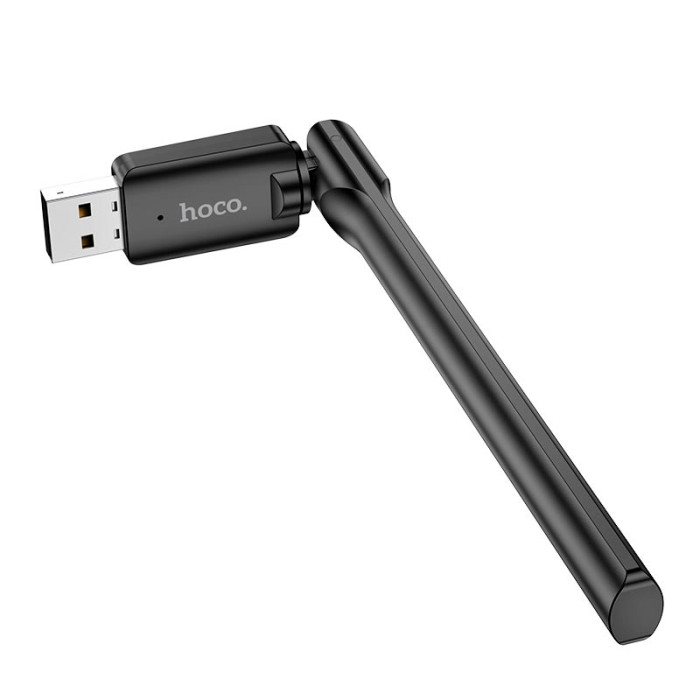 Адаптер WiFi Hoco HI32 / WiFi4 / 2.4G / 150Мбит/с, Black
