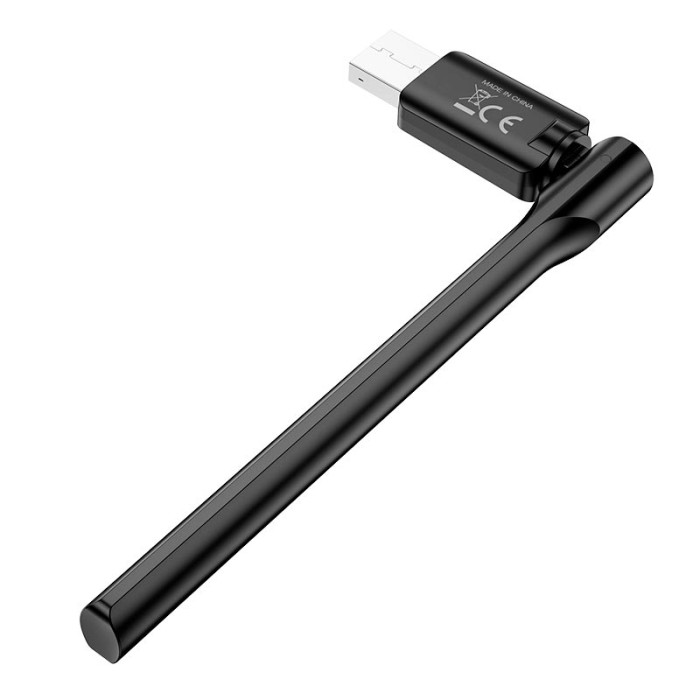 Адаптер WiFi Hoco HI32 / WiFi4 / 2.4G / 150Мбит/с, Black