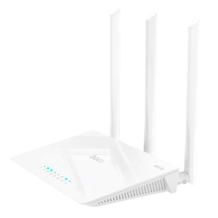 Маршрутизатор интернет WiFi 4 HOCO HI30 White