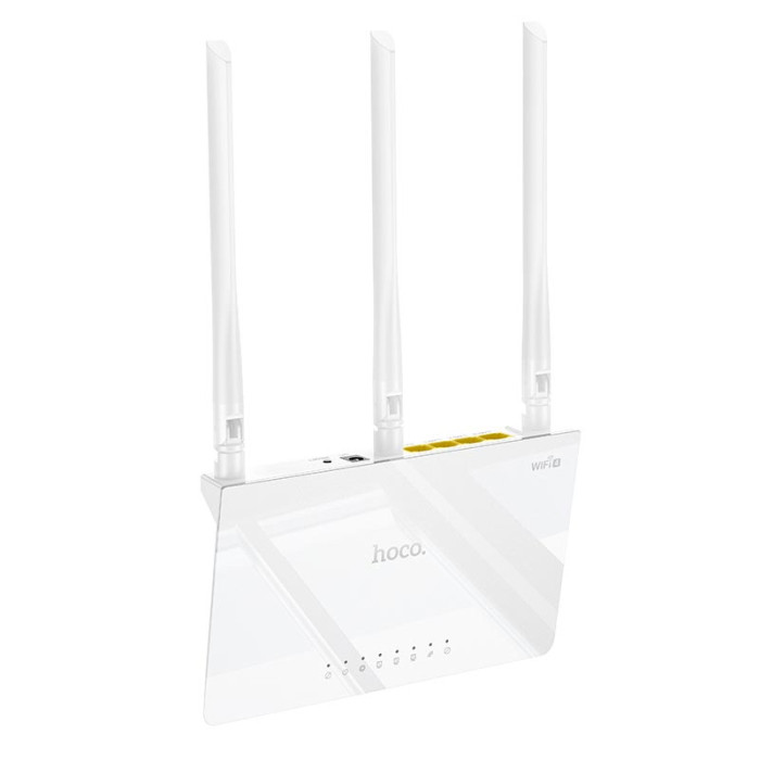 Маршрутизатор интернет WiFi 4 HOCO HI30 White