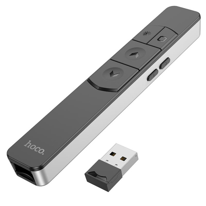 Лазерная указкаHOCO GM202 2.4G, 100м Silver