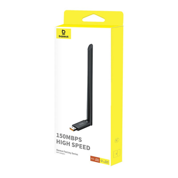 Адаптер WiFi Baseus FastJoy Series  / WiFi4 / 2.4G / 150Мбіт/с , Black