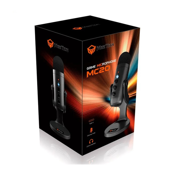 Мікрофон до комп'ютера MeeTion MT-MC20 Black