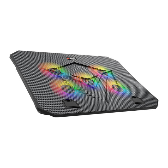 Подставка под ноутбук MeeTion CP3030 15.6'', RGB, Black