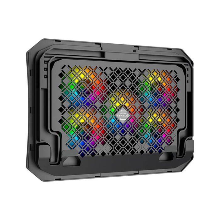 Подставка под ноутбук MeeTion CP3030 15.6'', RGB, Black