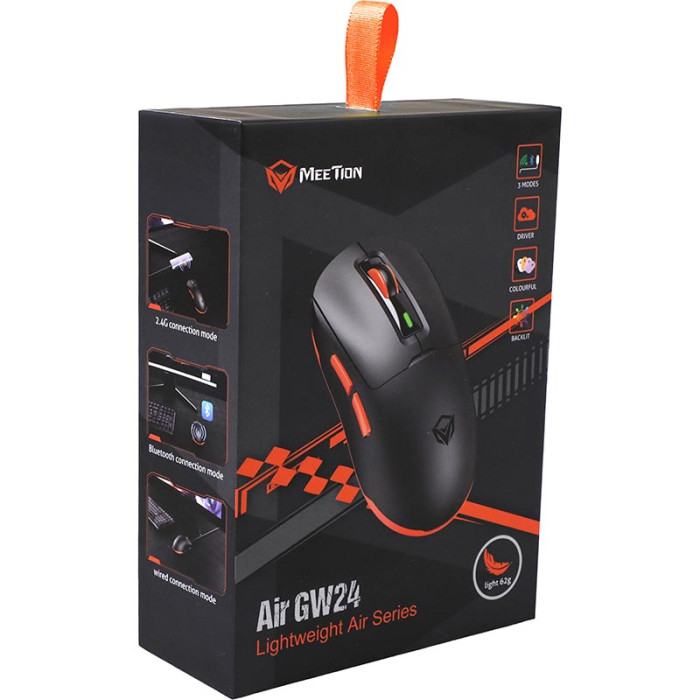 Беспроводная мышь игровая MEETION GW24 Black