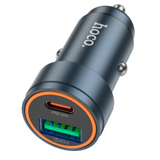Адаптер автомобільний HOCO Z57A Type-C / USB / 30W Black