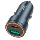 Адаптер автомобільний HOCO Z57A Type-C / USB / 30W Black