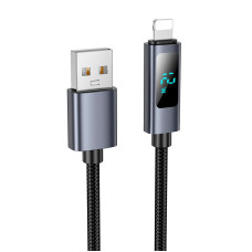 Кабель Hoco X112 USB to Lightning 2.4A 1m Black