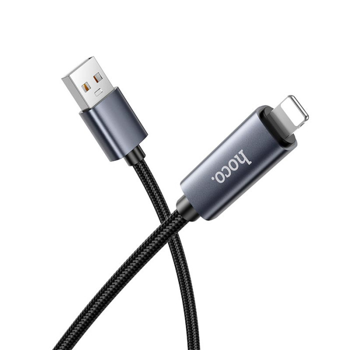 Кабель Hoco X112 USB to Lightning 2.4A 1m Black