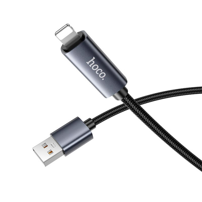 Кабель Hoco X112 USB to Lightning 2.4A 1m Black
