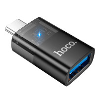 Перехідник HOCO UA36B Type-c to USB Black
