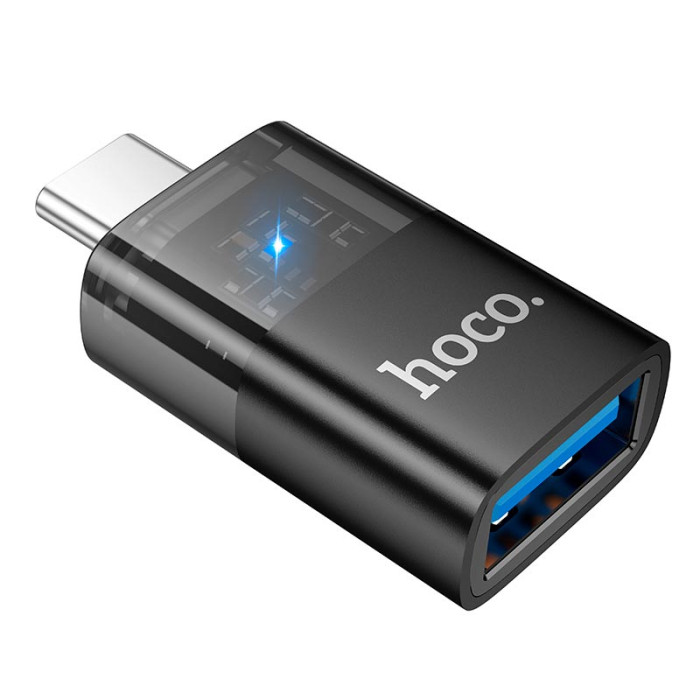 Перехідник HOCO UA36B Type-c to USB Black