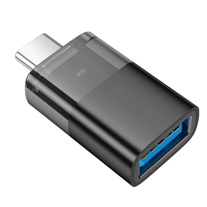 Перехідник HOCO UA36B Type-c to USB Black