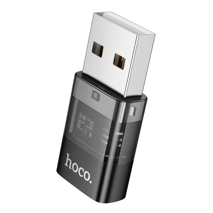 Переходник HOCO UA36C USB to Type-c Black