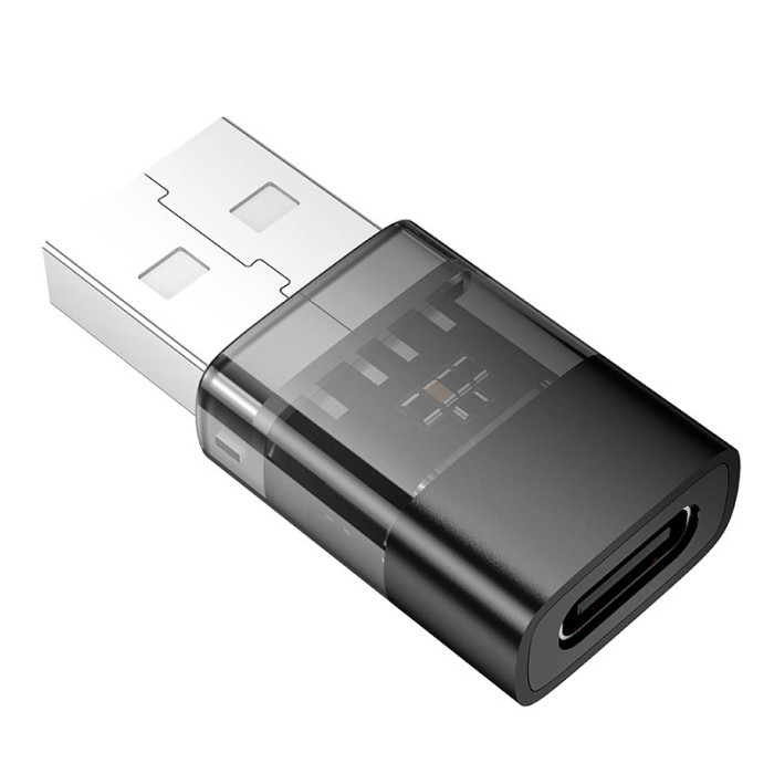 Переходник HOCO UA36C USB to Type-c Black