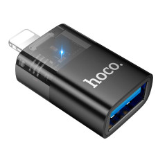 Перехідник HOCO UA36 Lightning to USB Black