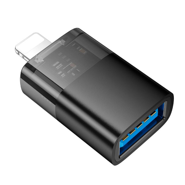 Перехідник HOCO UA36 Lightning to USB Black