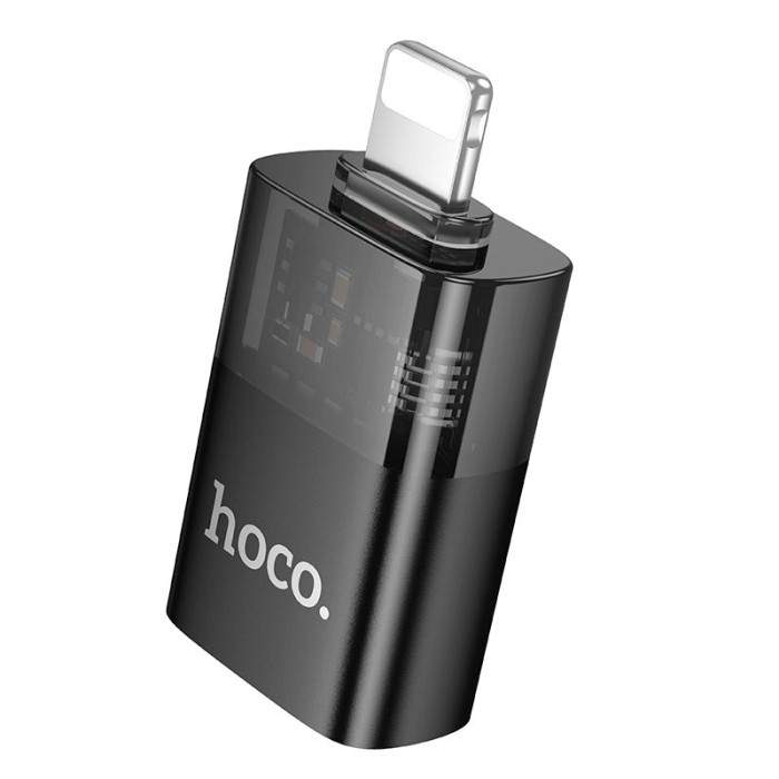 Перехідник HOCO UA36 Lightning to USB Black