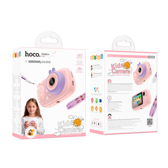 Дитяча цифрова фото-відеокамера HOCO DV205 - Pink