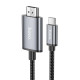 Кабель Type-C to HDTV Hoco UA27 4K 2m Grey