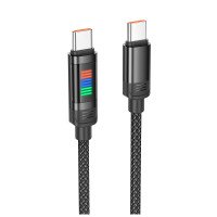 Кабель Hoco U126 Type-C to Type-C 100W 1.2m Black